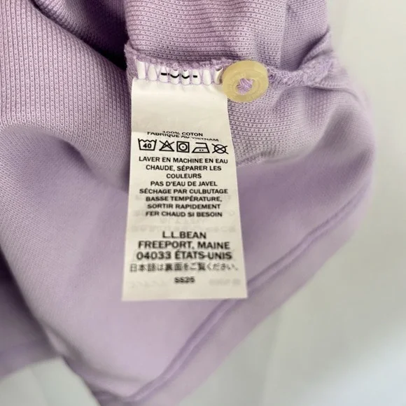 LL Bean NWT Women's Premium Double L Polo Cotton Pastel Pink Size Plus 1X - Picture 6 of 6